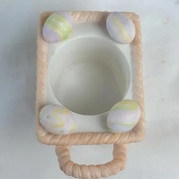 PartyLite Wagon Only Bertie & Bea Easter Bunny Rabbit Candle Holder P7329 In Box - Picture 10 of 13